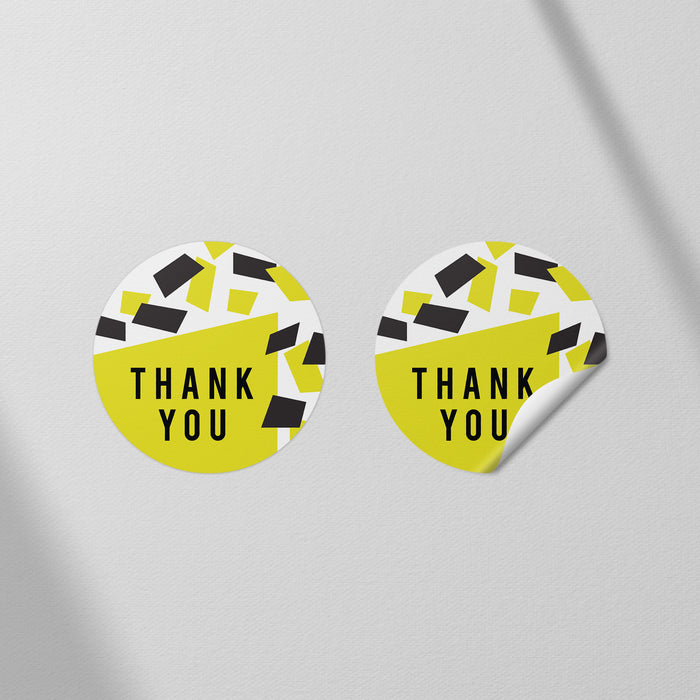 Modern Adult Birthday Party Invitation Bold Confetti Design