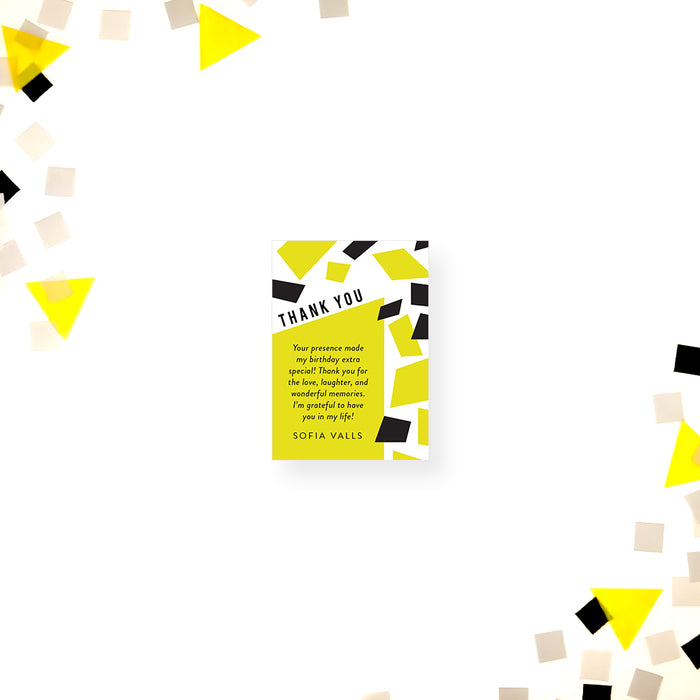 Modern Adult Birthday Party Invitation Bold Confetti Design