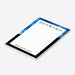 personalized corporate notepad with modern blue and black design, lined pages, and custom business name for office stationery-side
