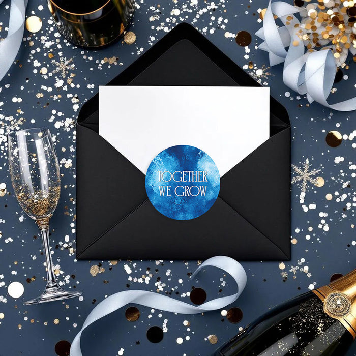 Modern Corporate Event Invitation Blue Black Business Party