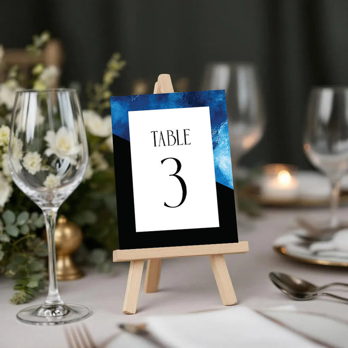 Modern Corporate Event Invitation Blue Black Business Party