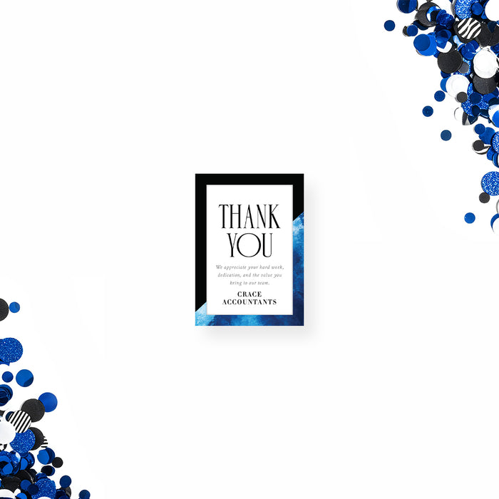 Modern Corporate Event Invitation Blue Black Business Party