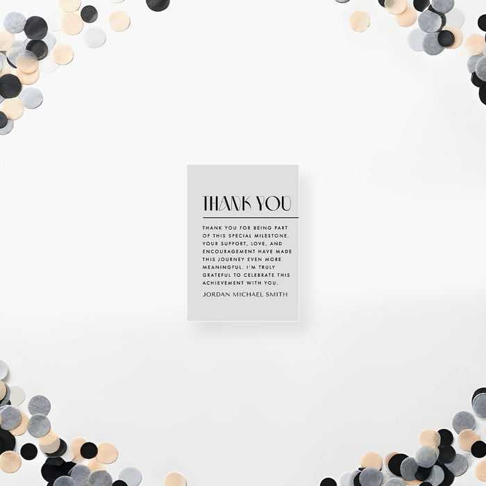 Personalized Modern Graduation Party Invitation