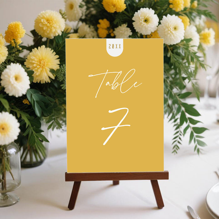 Class of 2026 Graduation Invitation Mustard Yellow Modern Party Invite