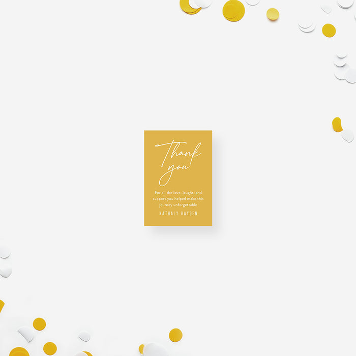 Class of 2026 Graduation Invitation Mustard Yellow Modern Party Invite