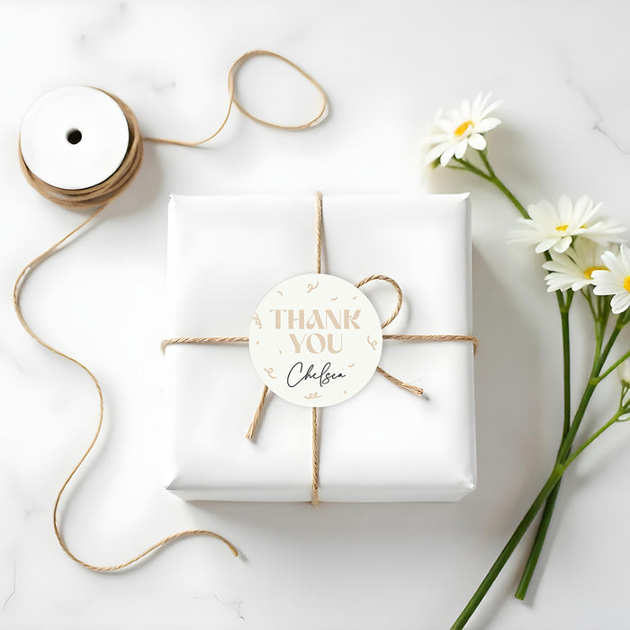 Modern Graduation Party Invitation with Photo Taupe Neutral