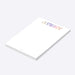 Personalized notepad with bold pastel lettering, ideal as a party favor or custom gift-side