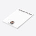 Personalized Game Plan notepad for boys with lined pages, custom photo, and name-side