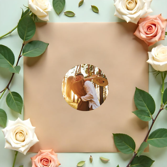 Personalized Photo Wedding Invitation Modern Romantic Design