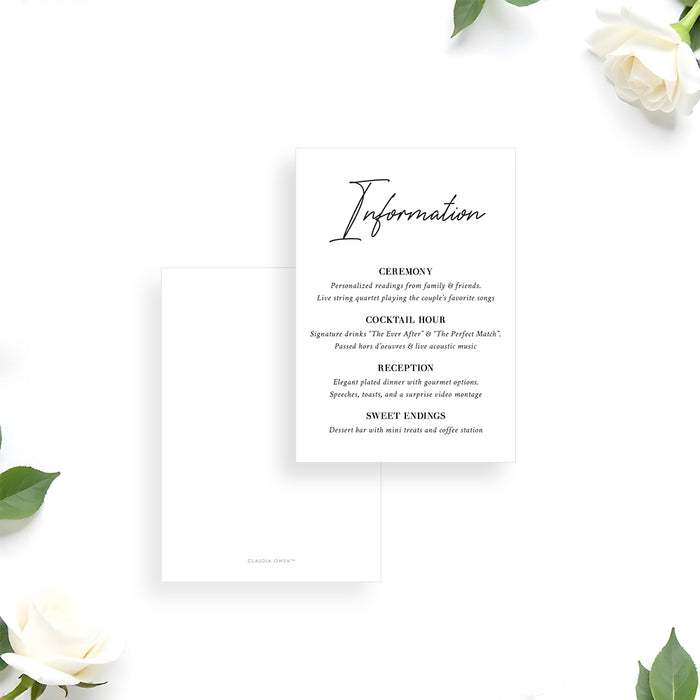Personalized Photo Wedding Invitation Modern Romantic Design