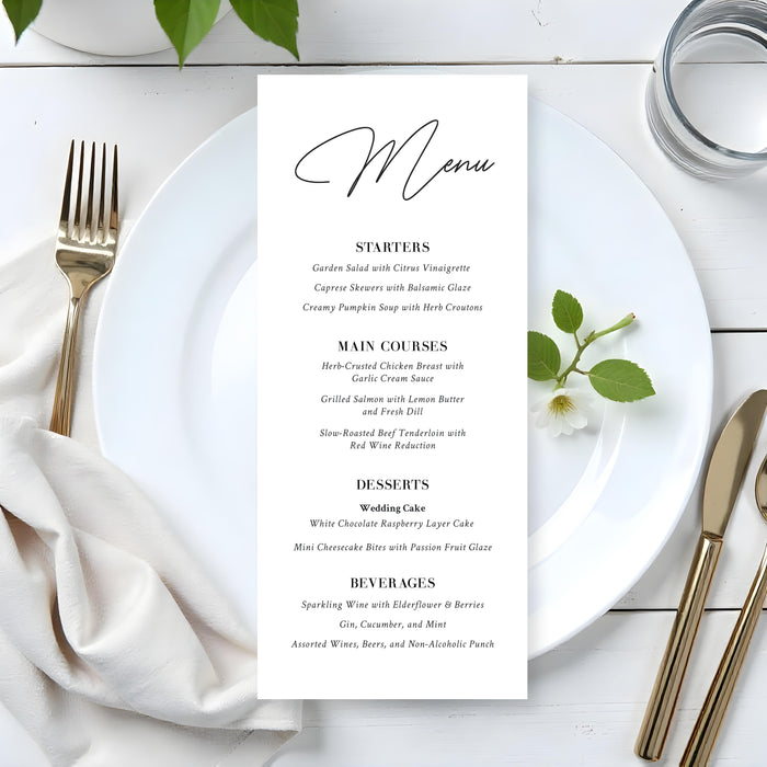 Personalized Photo Wedding Invitation Modern Romantic Design