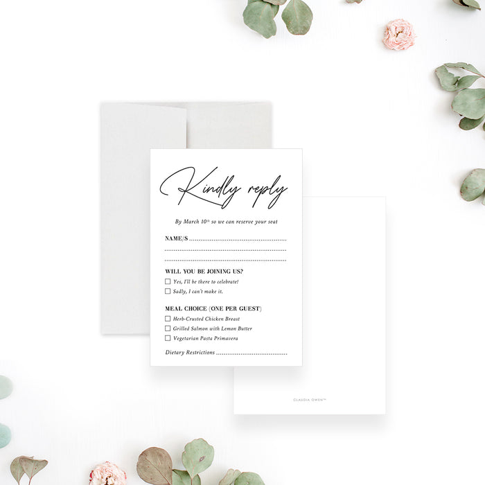 Personalized Photo Wedding Invitation Modern Romantic Design