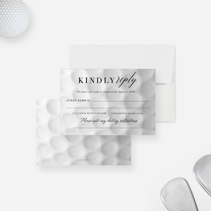 Golf Tournament Invitation Card, Golf Fundraiser Party Invites, Golfing Charity Invitation, Sports Themed Invite Card