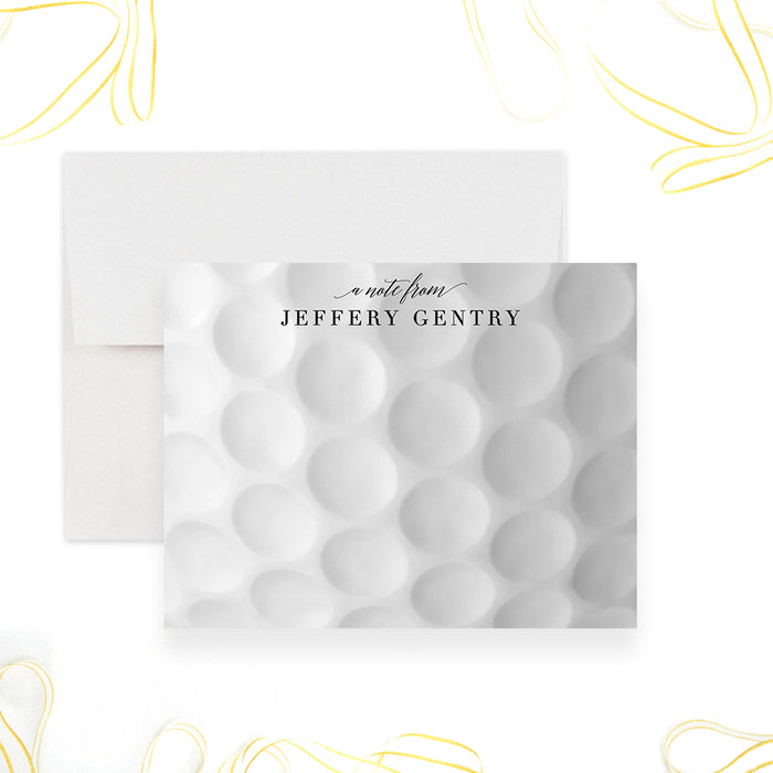 Modern Golf Note Card Personalized Gift for Golf Lovers