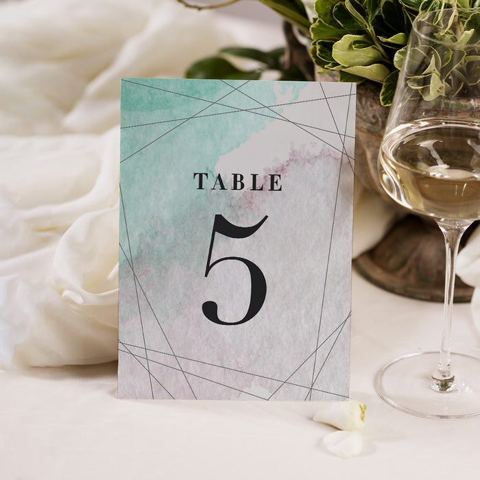 Watercolor Graduation Party Invitation Modern Teal