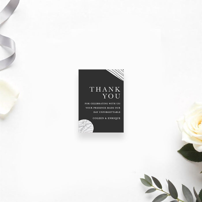 Modern Wedding Invitation Abstract Minimalist Art Invite