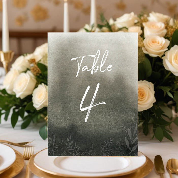 Moody Botanical Wedding Invitation