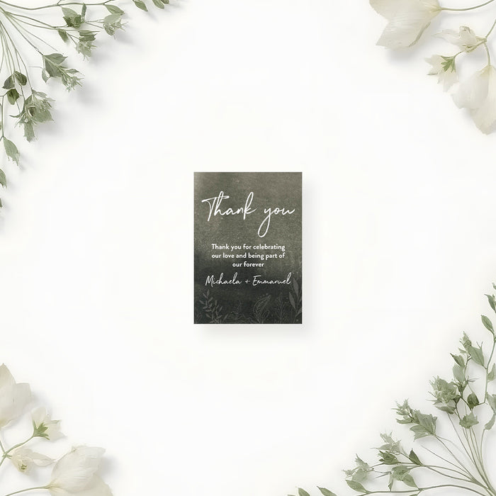 Moody Botanical Wedding Invitation
