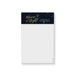 Personalized movie night notepad featuring a navy starry header and gold script, customized with the birthday girl's name.