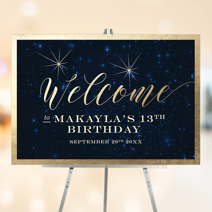 Outdoor Movie Night Birthday Invitation Under the Stars