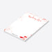 Personalized bloody “Write or Die” notepad with a red splatter design, perfect for birthdays or gothic party favors.-side