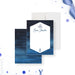 personalized nautical thank you card with sailboat illustration, anchor detail, ocean blue background, and custom name-front-back