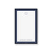 Personalized Bar Mitzvah notepad with a navy blue framed border, Star of David, white writing area, and custom name.