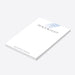 personalized First Holy Communion notepad with Peace & Light wording, cross symbol, custom name, and clean white writing space-side