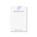 personalized First Holy Communion notepad with Peace & Light wording, cross symbol, custom name, and clean white writing space