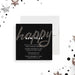 Elegant black New Year party invitation with festive design and modern script text for corporate or holiday celebrations-front