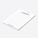 Minimalist personalized New Year notepad with lined pages and custom name, ideal for party favors, office gifts, and daily planning-side
