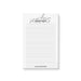 Minimalist personalized New Year notepad with lined pages and custom name, ideal for party favors, office gifts, and daily planning