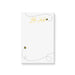 Personalized honey bee notepad with cute bee illustrations, dotted flight paths, and custom name in yellow script on a clean white background