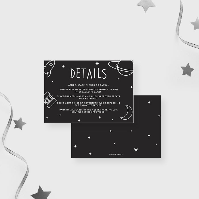 Out of this World Astronaut Birthday Party Invitation with Custom Photo for Kids, Space Adventure Birthday Invite for Kids