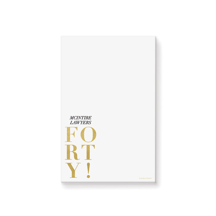 40th Business Anniversary Invitation Elegant Company Party Card