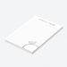 personalized notepad with diamond ring design, custom couple names, and elegant silver anniversary styling for a 60th wedding anniversary-side