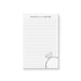 personalized notepad with diamond ring design, custom couple names, and elegant silver anniversary styling for a 60th wedding anniversary