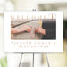 Custom baby shower welcome sign featuring a maternity photo, monogram, and personalized name in neutral colors.
