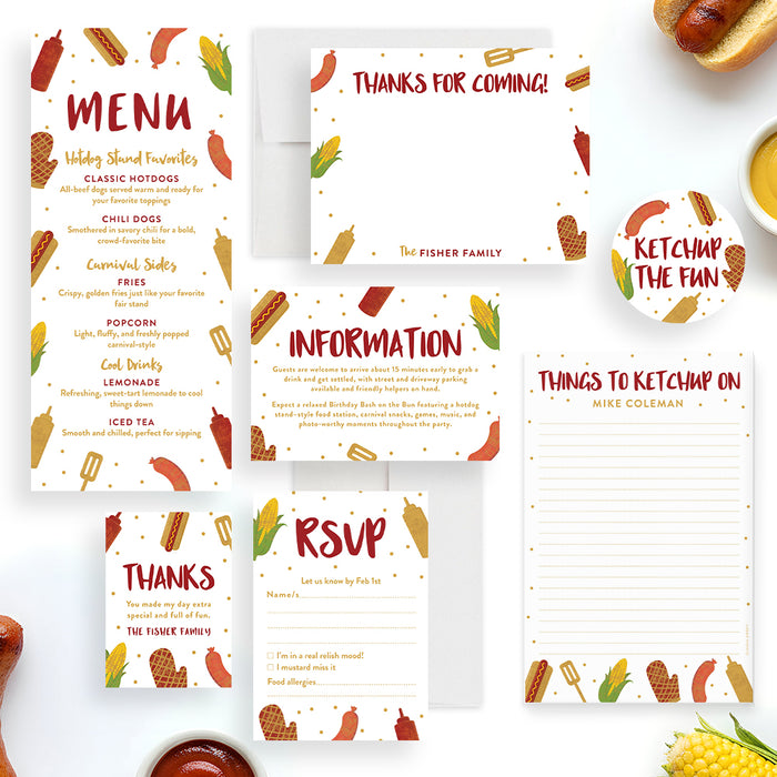 Personalized Backyard BBQ Birthday Invitation for Grilling Party