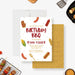 Personalized backyard BBQ birthday invitation with grilling mitt, sausages, condiments, corn, spatula, hot dog and custom party details-front-back