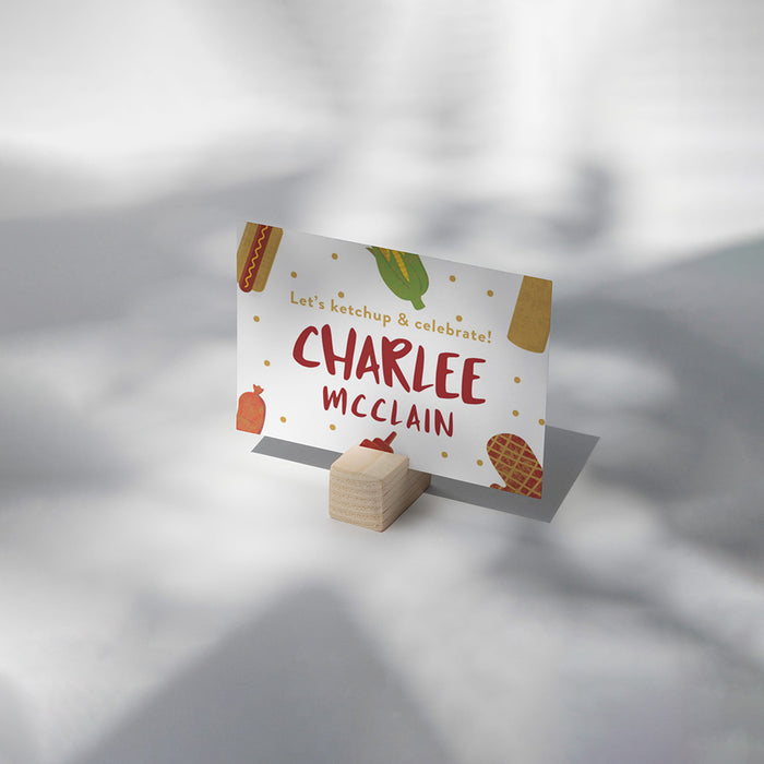 Personalized Backyard BBQ Birthday Invitation for Grilling Party