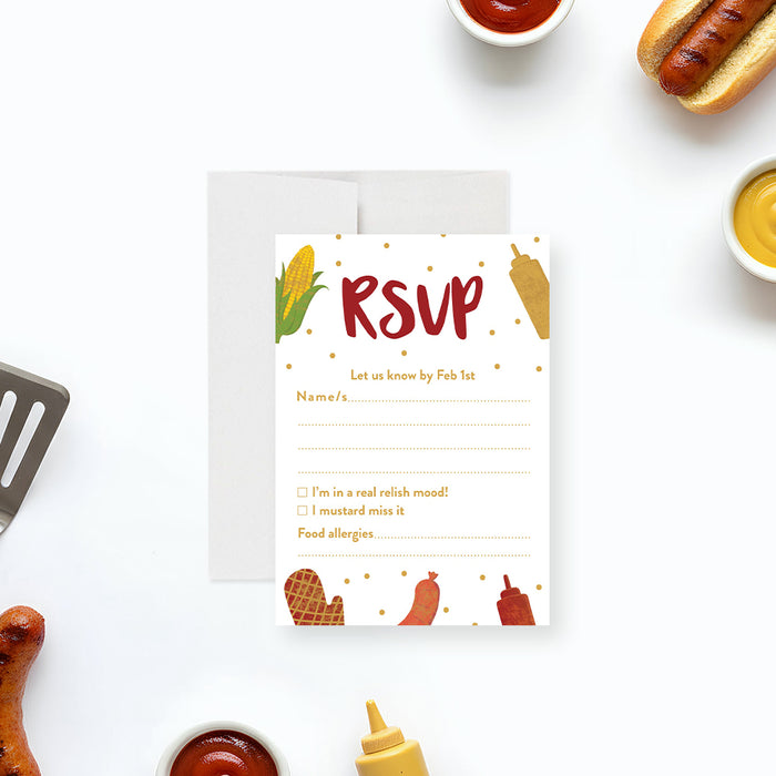 Personalized Backyard BBQ Birthday Invitation for Grilling Party