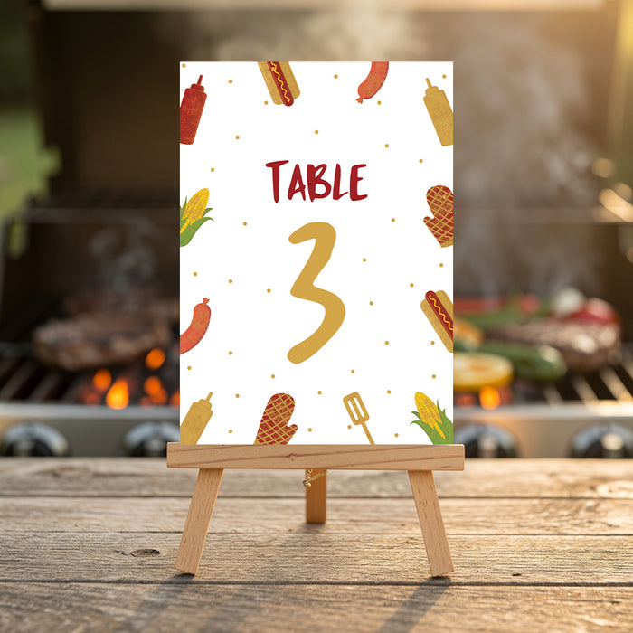 Personalized Backyard BBQ Birthday Invitation for Grilling Party