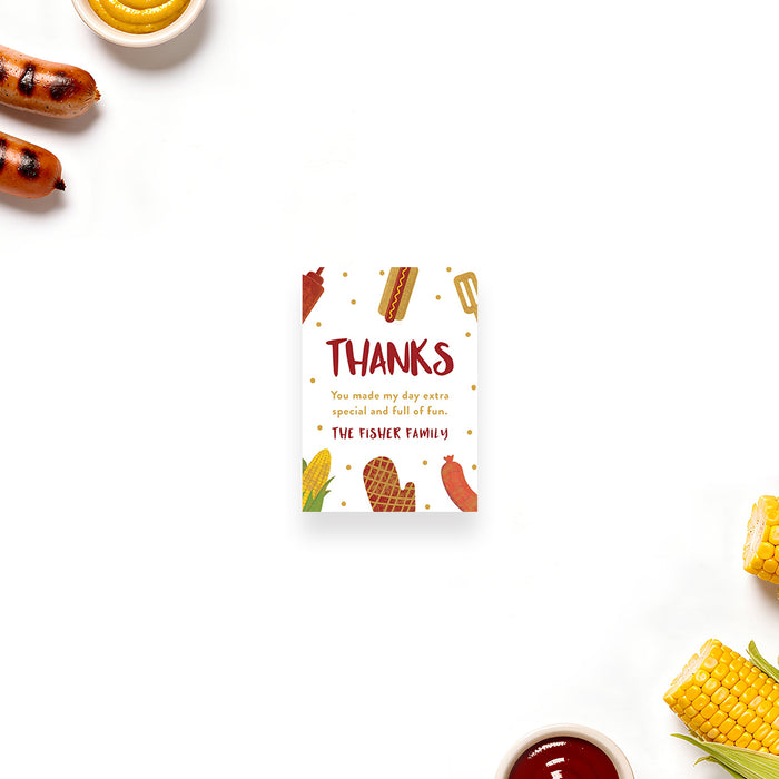 Personalized Backyard BBQ Birthday Invitation for Grilling Party