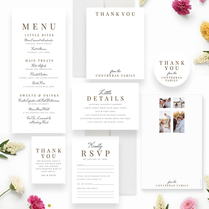 Baptism Invitation Photo Christening Invitation Personalized