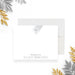 personalized baptism thank you card with cross symbol, Blessings & Joy wording, custom name, white front, and gray back-front