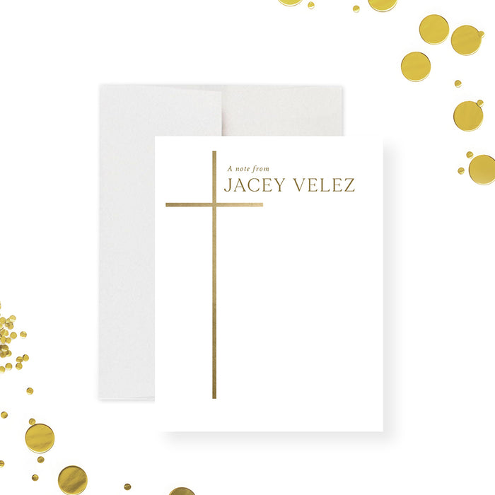 Personalized Baptism Invitation Elegant Christening Card