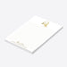 personalized baptism notepad with Jesus Christ illustration, Notes of Grace wording, custom name, lined pages, and elegant religious design-side