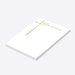 Personalized religious notepad featuring a gold cross design, customized with a name, ideal for baptisms, christenings, or faith-inspired daily notes.-side