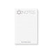 Personalized Jewish notepad with Star of David, lined writing space and custom family name
